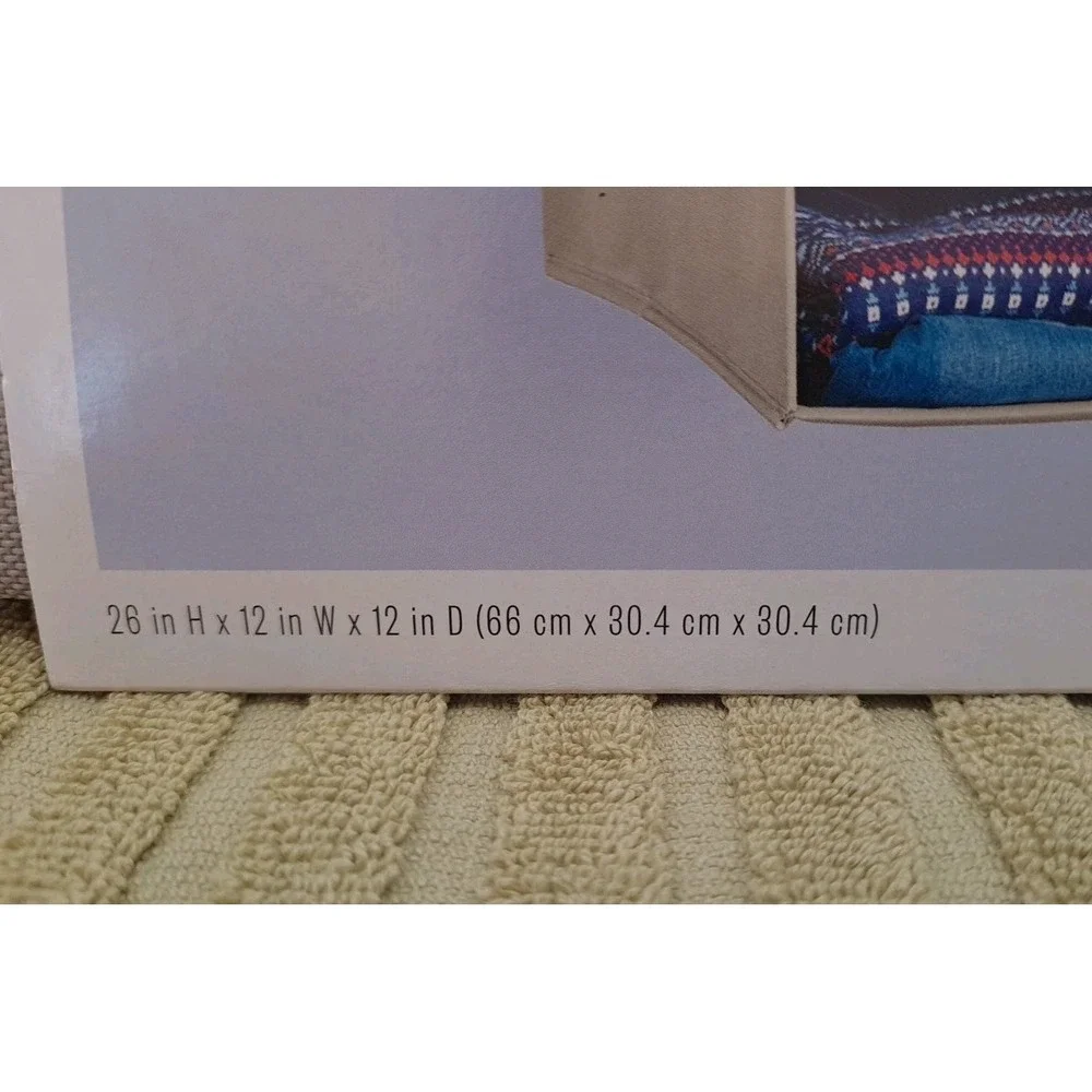 New Room Essentials‎ 3-Shelf Hanging Closet Organizer Collapsible Shelves Gray